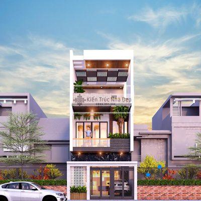Mẫu nhà phố 3 tầng 4.5x24m 3 phòng ngủ