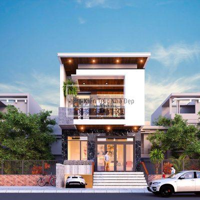 Mẫu nhà phố 2 tầng 1 hầm 6.5x15m