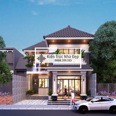 Mẫu nhà phố 2 tầng diện tích 9x14m