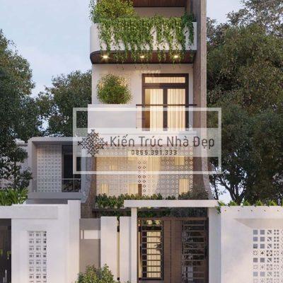 Mẫu nhà phố 3 tầng 1 lửng 4.6x18m 3 phòng ngủ