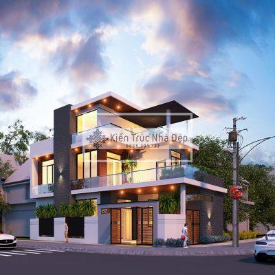 Mẫu nhà phố 3 tầng 6x15m 3 phòng ngủ