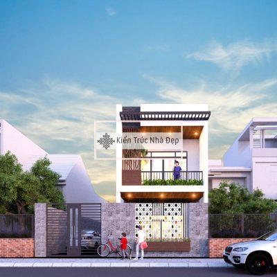Mẫu Nhà Phố 2 Tầng 3 Phòng Ngủ 4x17m