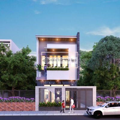 Nhà ở 2 tầng 3 phòng ngủ 7x15m đẹp