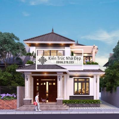 Nhà ở 2 tầng 3 phòng ngủ 8x12m