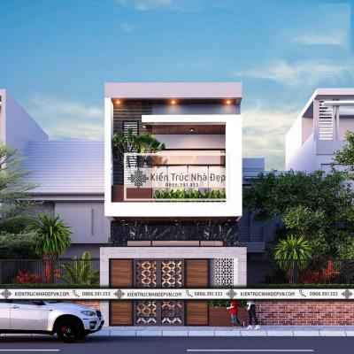 Mẫu nhà phố 2 tầng 2 phòng ngủ 5x20m