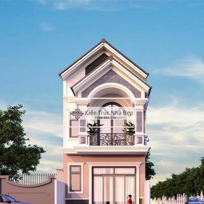 Nhà phố 2 tầng 5x17m 3 phòng ngủ tân cổ điển sang trọng