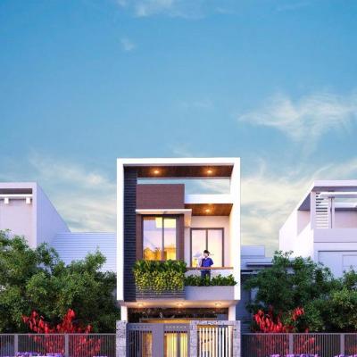 Nhà phố 2 tầng 3 phòng ngủ diện tích 4x15m