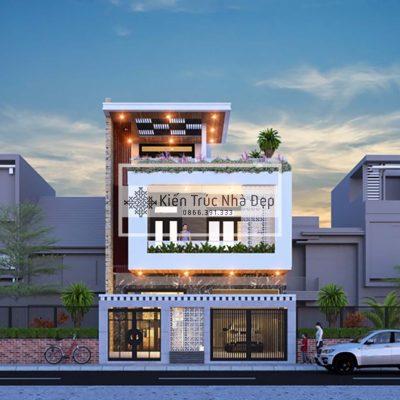 Mẫu nhà phố 3 tầng 4x17m 3 phòng ngủ