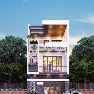 Mẫu nhà phố 3 tầng 6x15m 4 phòng ngủ