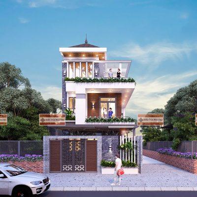 Mẫu nhà phố 3 tầng 7×16.5 3 phòng ngủ