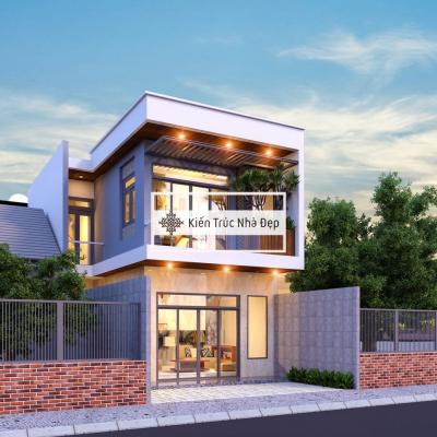 Mẫu Nhà Phố 2 Tầng 3 Phòng Ngủ 7x24m – Thiết Kế Hiện Đại, Tối Ưu Diện Tích