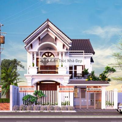 Mẫu Nhà Phố 2 Tầng 9x14m 4 Phòng Ngủ