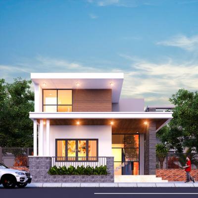 Mẫu nhà phố 2 tầng 6x14m 4 phòng ngủ