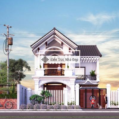 Mẫu Nhà Phố 2 Tầng 10x20m 3 Phòng Ngủ