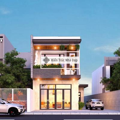 Mẫu Nhà Phố 2 Tầng 7x17m 3 Phòng Ngủ