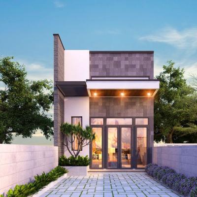 Mẫu nhà 2 tầng có gác lửng 5x28m có 3 phòng ngủ