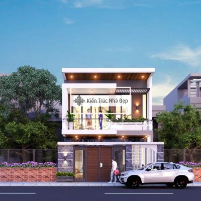 Mẫu Nhà 2 Tầng 7x16m 4 Phòng Ngủ