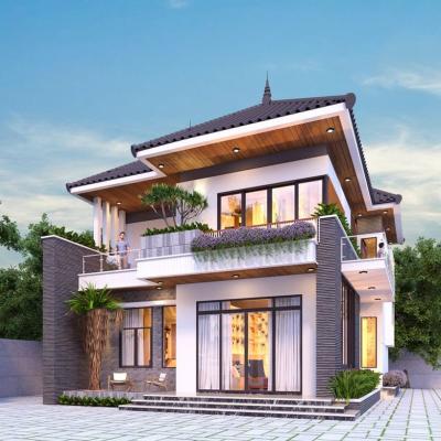 Nhà phố 2 tầng 12x12m 4 phòng ngủ