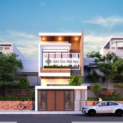 Mẫu Nhà 2 Tầng 5x19m 3 Phòng Ngủ Hiện Đại