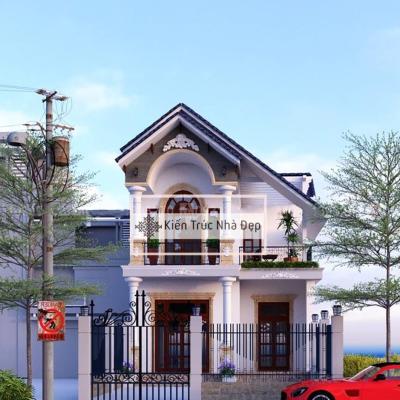 Nhà phố 2 tầng 3 phòng ngủ 5x12m tân cổ điển