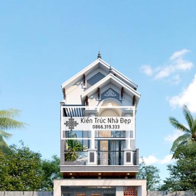 Mẫu Nhà Phố 2 Tầng 5x12m 3 Phòng Ngủ Đẹp