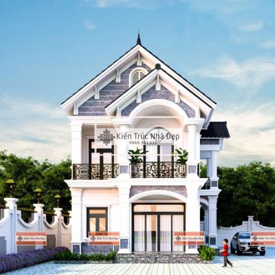 Nhà phố 2 tầng 5 phòng ngủ 7x16m tân cổ điển