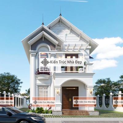 Nhà phố 2 tầng 4 phòng ngủ 7x16m tân cổ điển