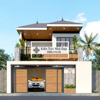 Mẫu Nhà Phố 2 Tầng 5x16m 4 Phòng Ngủ