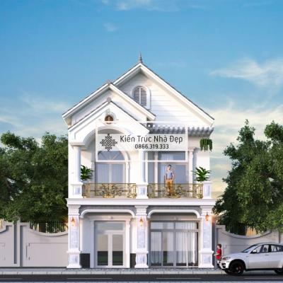 Mẫu nhà ở 2 tầng 4 phòng ngủ 9x27m