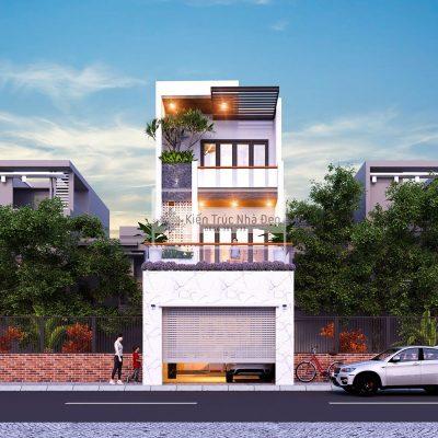 Mẫu nhà phố 3 tầng 4.5x20m 3 phòng ngủ