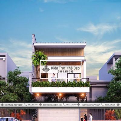 Mẫu nhà phố 2 tầng 3 phòng ngủ 5x21m