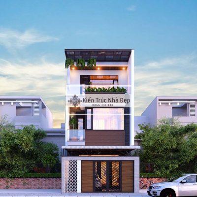 Mẫu nhà phố 3 tầng 5x24m 3 phòng ngủ
