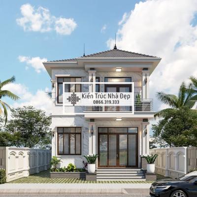 Nhà ở 2 tầng mái nhật 7x12m 4 phòng ngủ