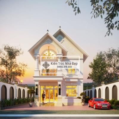 Nhà phố tân cổ điển 2 tầng 3 phòng ngủ 8x17m