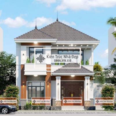 Nhà phố 2 tầng mái nhật 5 phòng ngủ 9x12m