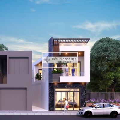 Mẫu nhà phố 4x13m 2 tầng 2 phòng ngủ