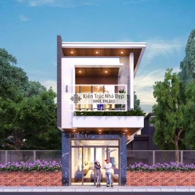 Mẫu Nhà Phố 2 Tầng 5x19m 3 Phòng Ngủ