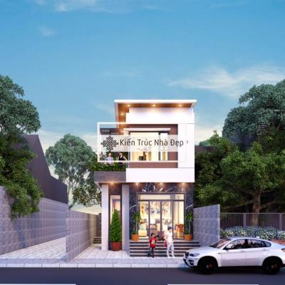 Mẫu nhà phố 2 tầng 3 phòng ngủ 6x16m