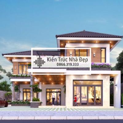 Nhà phố 2 tầng 5 phòng ngủ 13x13m