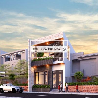 Mẫu Nhà Phố 2 Tầng Mặt Tiền 6x17m Hiện Đại, Tối Ưu Không Gian Đô Thị