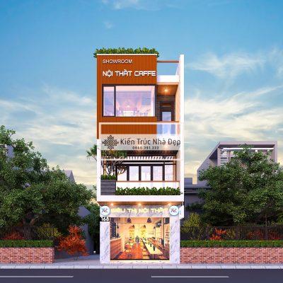 Mẫu nhà phố 4 tầng 2 phòng ngủ 5x19m