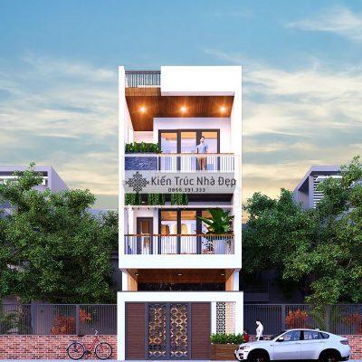 Mẫu nhà phố 4 tầng 4 phòng ngủ 5x20m