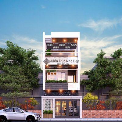 Mẫu nhà phố 3 tầng 5×22.5m 4 phòng ngủ