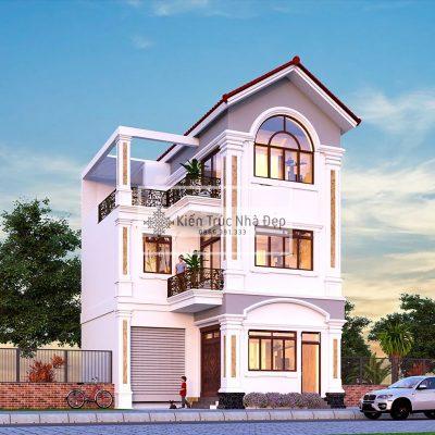 Mẫu nhà phố 3 tầng 5x9m 3 phòng ngủ