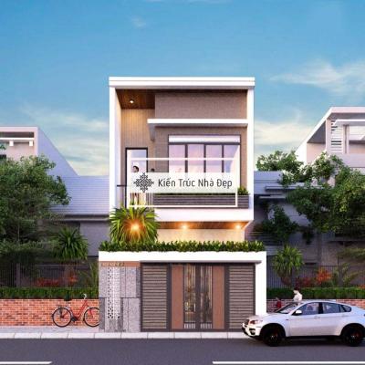 Mẫu Nhà Phố 2 Tầng 5x20m 4 Phòng Ngủ Hiện Đại Tối Ưu