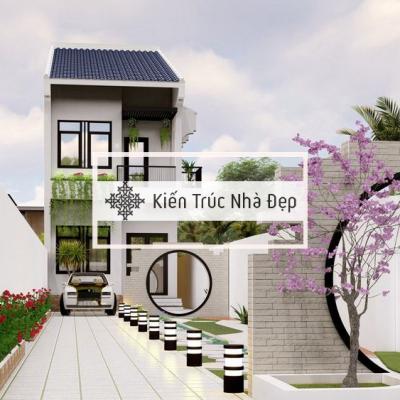 Mẫu Nhà Phố 2 Tầng 5x15m 3 Phòng Ngủ Có Sân Vườn Độc Đáo