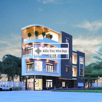 Mẫu nhà phố 4 tầng 6x19m 4 phòng ngủ