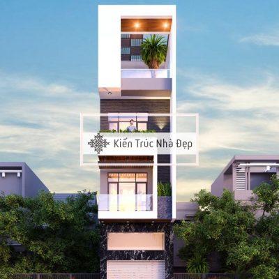 Mẫu nhà phố 4 tầng 4x17m 3 phòng ngủ