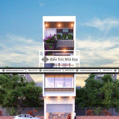 Nhà phố 4 tầng 5x20m 4 phòng ngủ đẹp sang