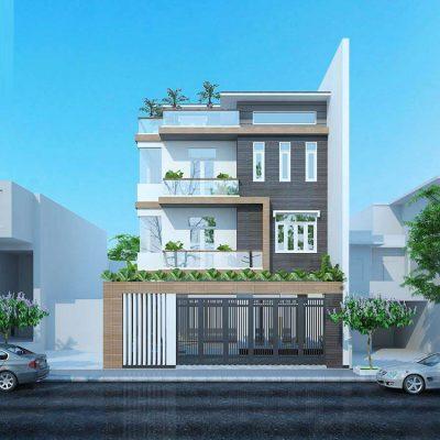 Bất ngờ với mẫu biệt thự hiện đại 5 phòng ngủ 220m2